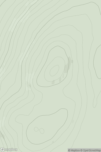 Thumbnail image for Meall Mor [Inverness to Strathspey] [NH744408] showing contour plot for surrounding peak